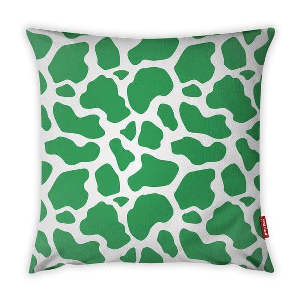 Zielno-biała poszewka na poduszkę Vitaus Animal Print, 43x43 cm