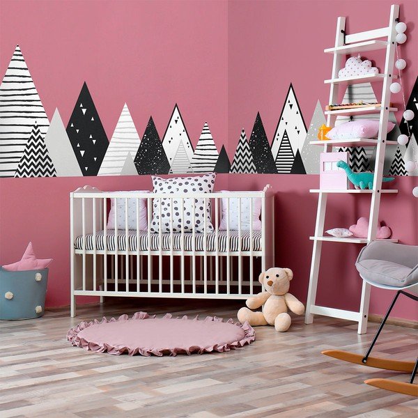 Naklejka ścienna dla dzieci Ambiance Scandinavian Giant Mountains Chica, 180 x 45 cm-image-3