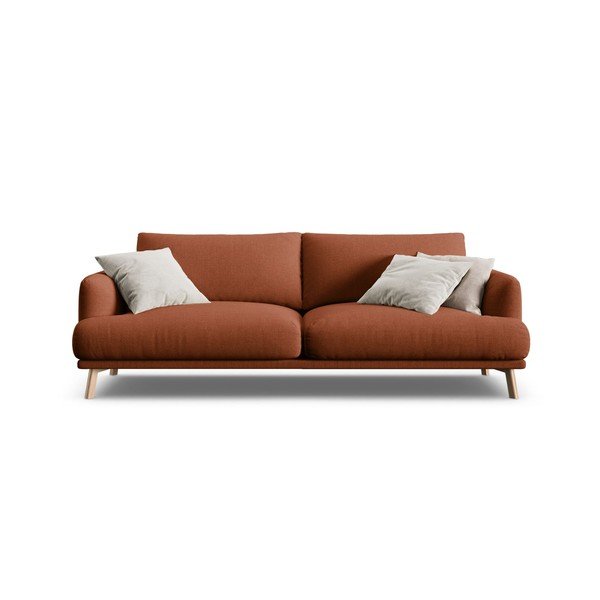 Sofa w kolorze terakoty 200 cm Naomi – Micadoni -image-3