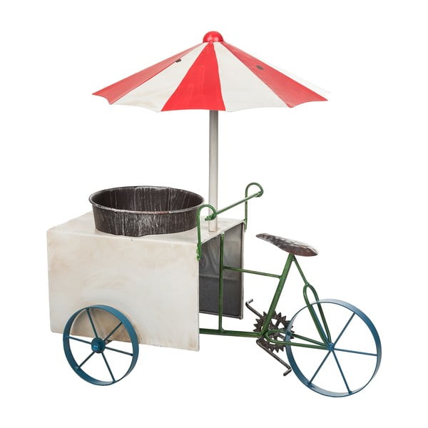 Dekoracja ogrodowa w kształcie roweru trójkołowego z doniczką Eloise John