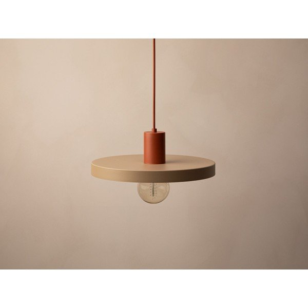 Beżowa metalowa lampa wisząca ø 30 cm Ori – Micadoni -image-3