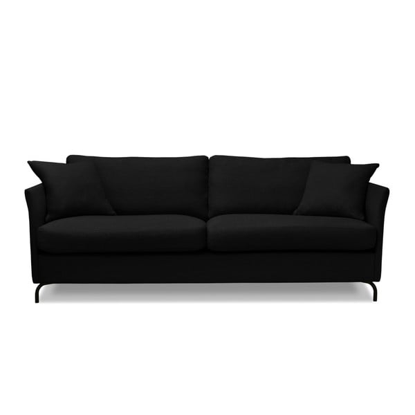 Czarna sofa trzyosobowa Windsor  & Co. Sofas Saturne