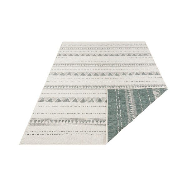 Zielono-kremowy dywan odpowiedni na zewnątrz NORTHRUGS Bahamas, 160x230 cm-image-2