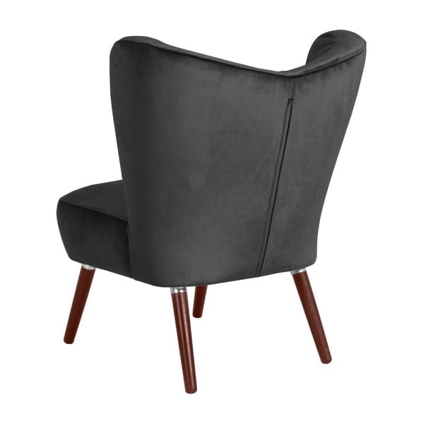 Antracytowy fotel Max Winzer Sari Velvet-image-2