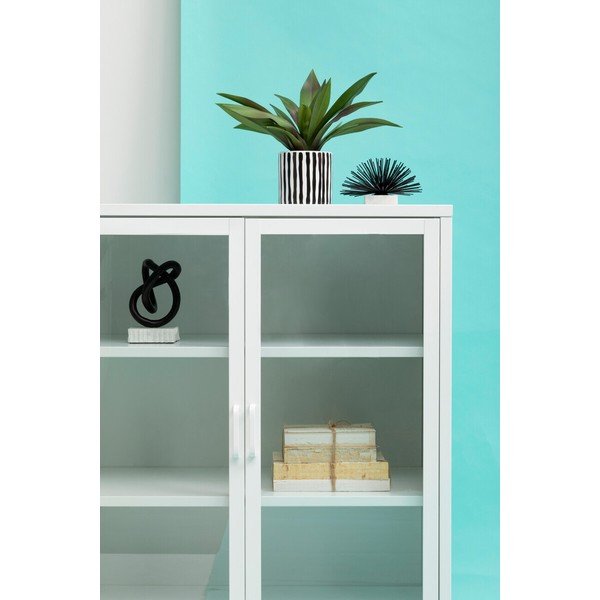 Biała stalowa witryna 80x102x40 cm Acier – Premier Housewares-image-4