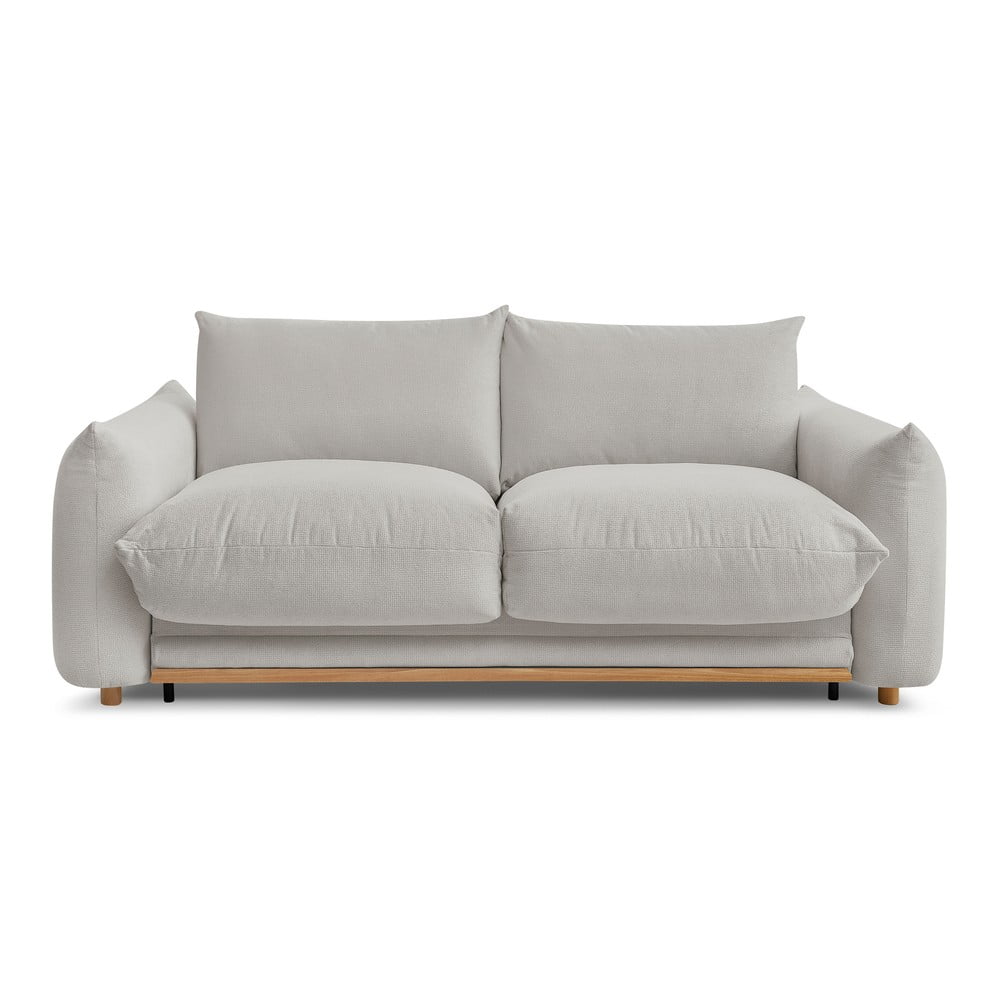 Jasnoszara rozkładana sofa 214 cm Ernest – Bobochic Paris