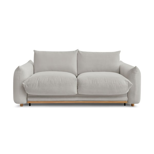 Jasnoszara rozkładana sofa 214 cm Ernest – Bobochic Paris