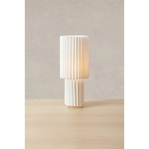 Biała lampa stołowa z tekstylnym kloszem (wysokość 45 cm) Catis – Markslöjd-image-3