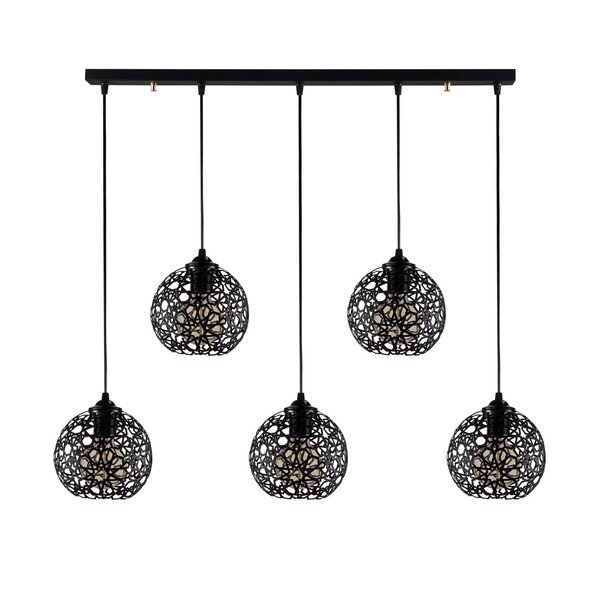 Czarna lampa wisząca ø 17 cm Fellini – Opviq lights-image-3