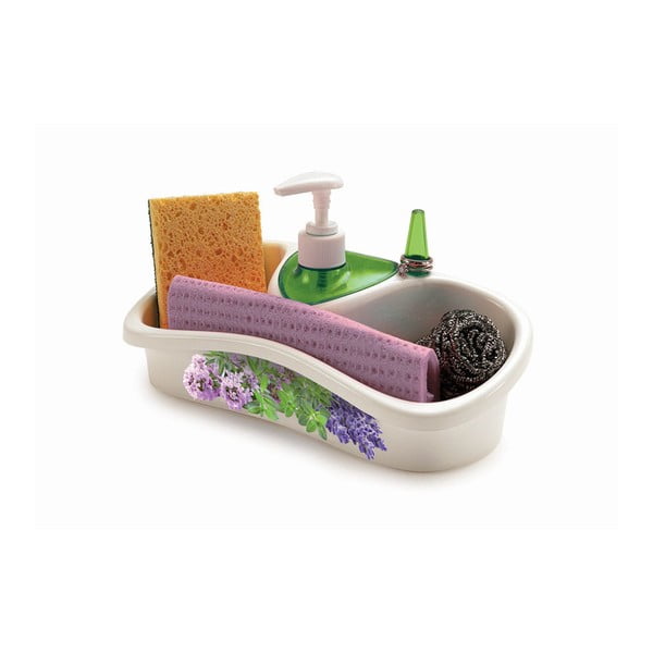 Biały plastikowy stojak na akcesoria do mycia naczyń – Snips-image-1