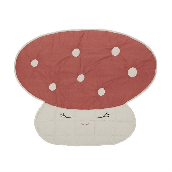 Czerwona mata do zabawy dla dzieci 120x98 cm Mushroom – OYOY Mini