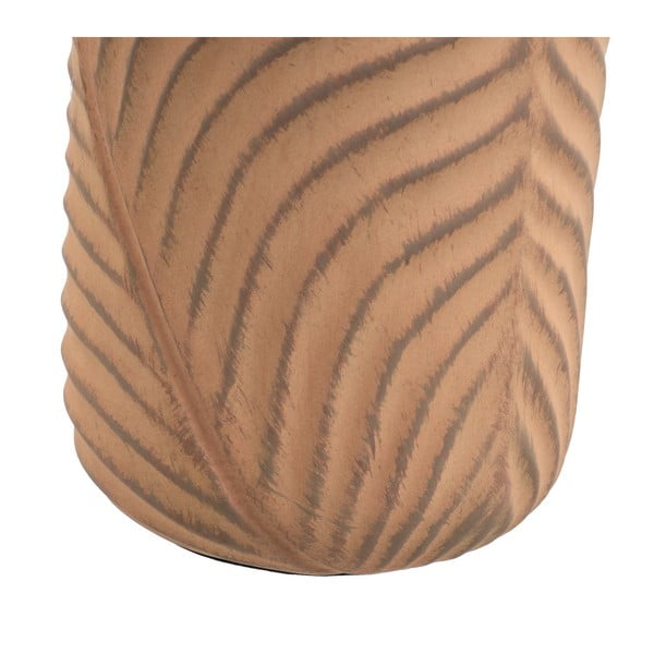 Ceglasto-kremowa lampa stołowa z tekstylnym kloszem (wysokość 39 cm) – Casa Selección-image-4