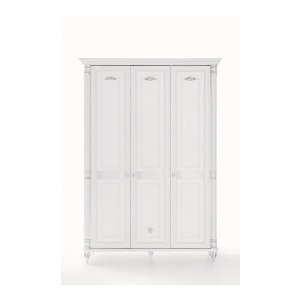Biała szafa Romantic 3 Doors Wardrobe