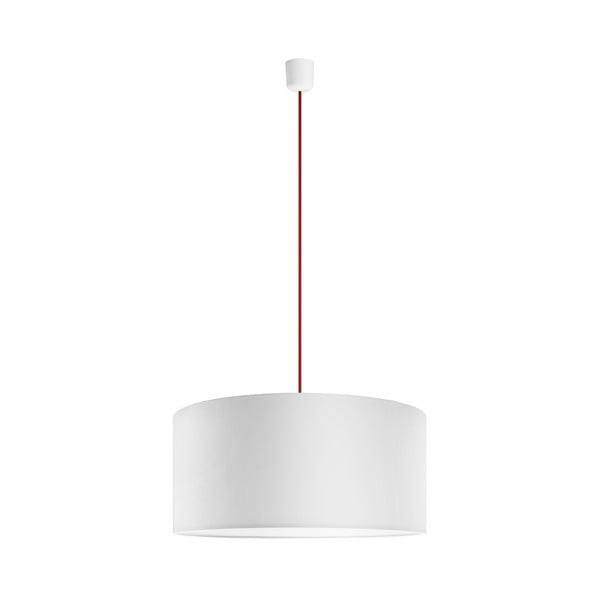 Lampa wisząca Tres 50 cm, czerwona/biała