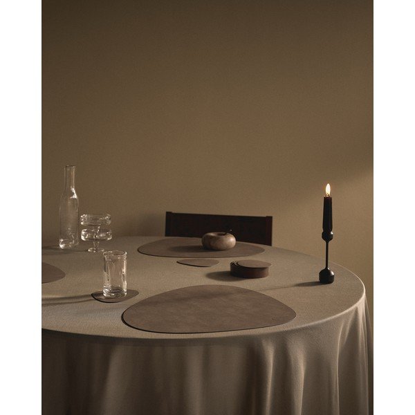 Mata stołowa ze skóry ekologicznej 37x44 cm Curve L Nupo – LIND DNA-image-1