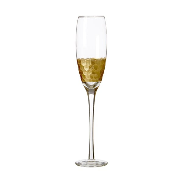 Zestaw 4 kieliszków do szampana z ręcznie dmuchanego szkła Premier Housewares Deco, 2,1 dl