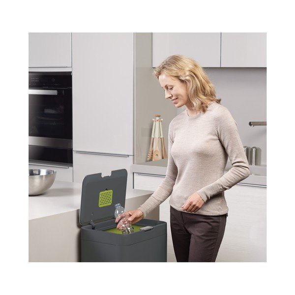 Szary kosz do segregacji śmieci Joseph Joseph IntelligentWaste Totem 48-image-2