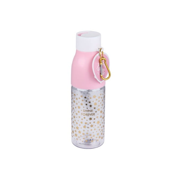 Butelka z różową nakrętką Tri-Coastal Design Plastic World