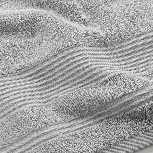 Jasnoszary bawełniany ręcznik kąpielowy frotte 70x130 cm Tendresse – douceur d'intérieur-image-2