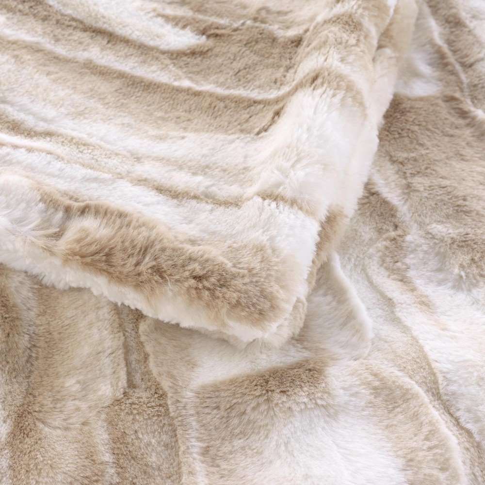 Beżowy koc ze sztucznego futra 180x220 cm Cheyenne – douceur d'intérieur (zdjęcie 5)