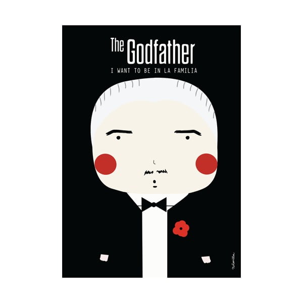 Plakat NiñaSilla Godfather, 21x42 cm
