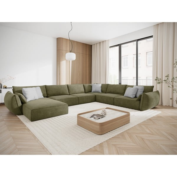 Zielony narożnik (prawostronny) Vanda – Mazzini Sofas-image-1