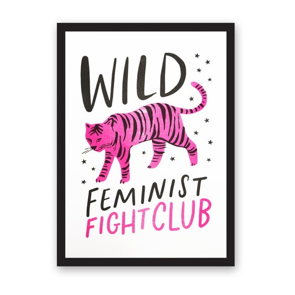 Plakat Ohh Deer Wild Feminist, 29,7x42 cm