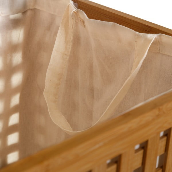 Bambusowy kosz na pranie Casa Selección Bamboo-image-3