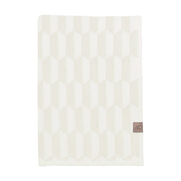 Kremowe bawełniane ręczniki zestaw 2 szt. 35x55 cm Geo – Mette Ditmer Denmark