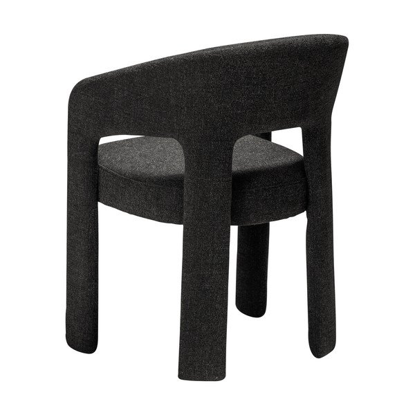 Czarny fotel jadalniany z podłokietnikami Splendor – DAN-FORM Denmark-image-3