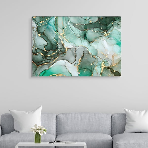 Szklany obraz 100x70 cm Turquoise – Wallity-image-1