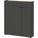 Antracytowa szafka 82x102x22 cm Ameca – Germania