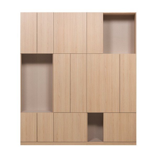 Szafka modułowa w naturalnym kolorze 188x215 cm Build – WOOOD-image-2