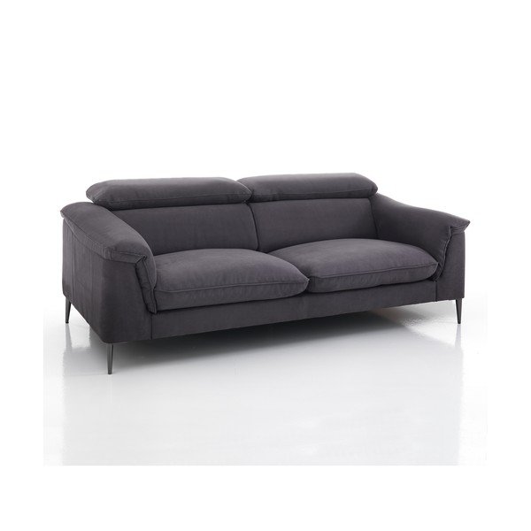 Ciemnoszara aksamitna sofa Tomasucci Isabel