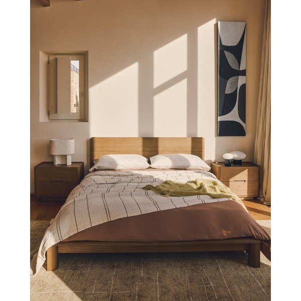 Musztardowy dywan tkany ręcznie 200x300 cm Eloda – Kave Home-image-2