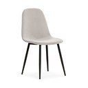 Kremowe tapicerowane krzesła zestaw 4 szt. Minka – Marckeric