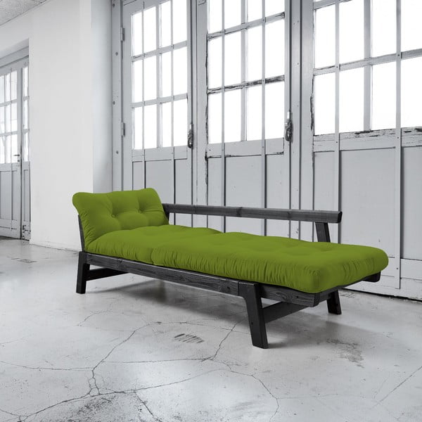 Sofa rozkładana Karup Step Black/Lime-image-3