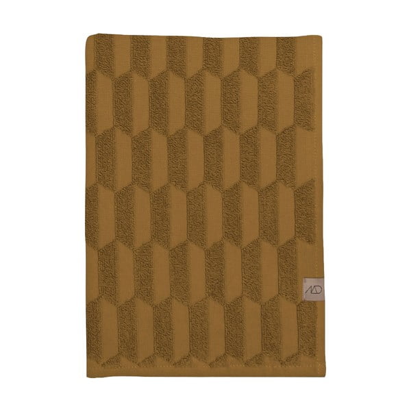 Żółty bawełniane ręczniki zestaw 2 szt. 35x55 cm Geo – Mette Ditmer Denmark