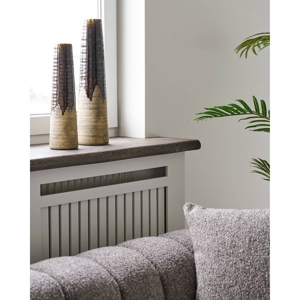 Brązowy ceramiczny wysoki wazon (wysokość 39 cm) – House Nordic-image-3