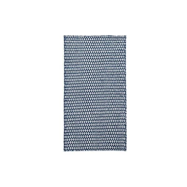Ręcznie tkany kilim Blue and White Kilim, 70x115 cm