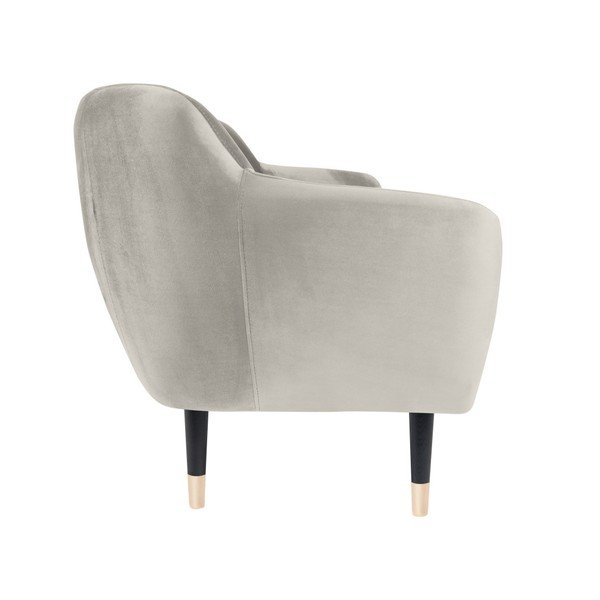 Kremowa sofa z czarnymi nogami Mazzini Sofas Amelie, 188 cm-image-3