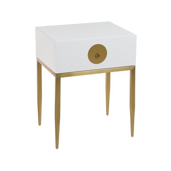 Biała szafka nocna Santiago Pons Dot-image-1