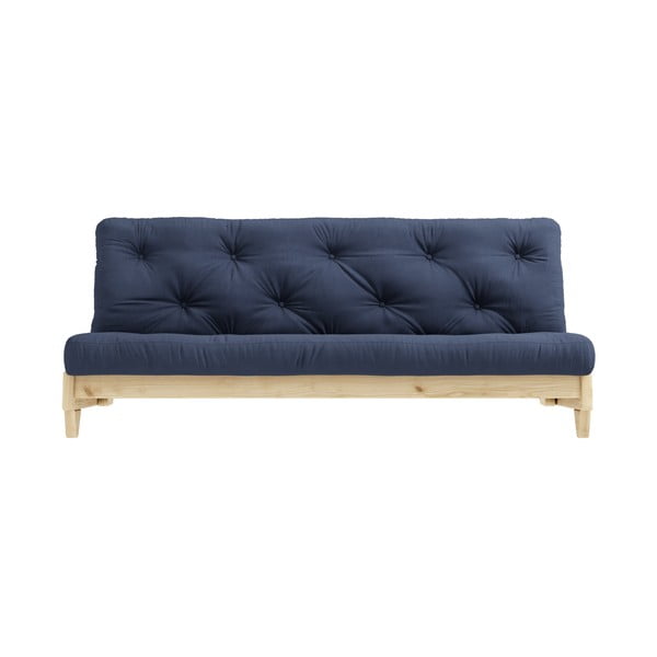 Sofa rozkładana z ciemnoniebieskim pokryciem Karup Design Fresh Natural/Navy