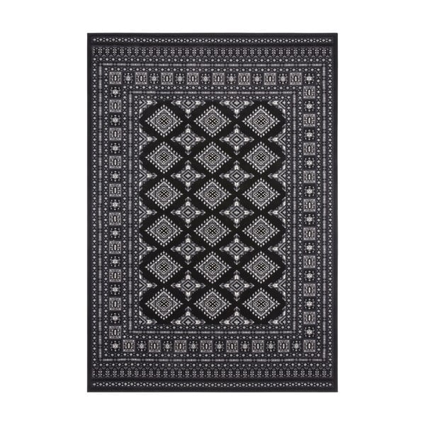 Czarny dywan Nouristan Sao Buchara, 200x290 cm