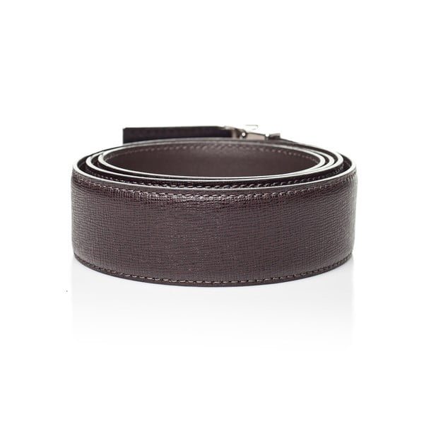 Brązowy skórzany pasek męski Ferruccio Laconi Avar, dł. 90 cm-image-1