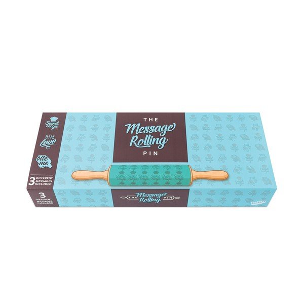 Wałek do ciasta z wymiennymi wzorami Message Rolling-image-1