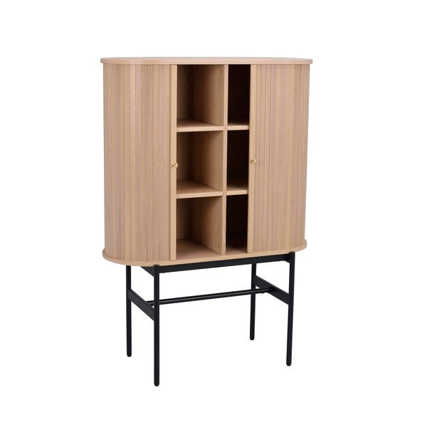 Naturalna szafka w dekorze dębu 102x146 cm Haddington – Rowico-image-3