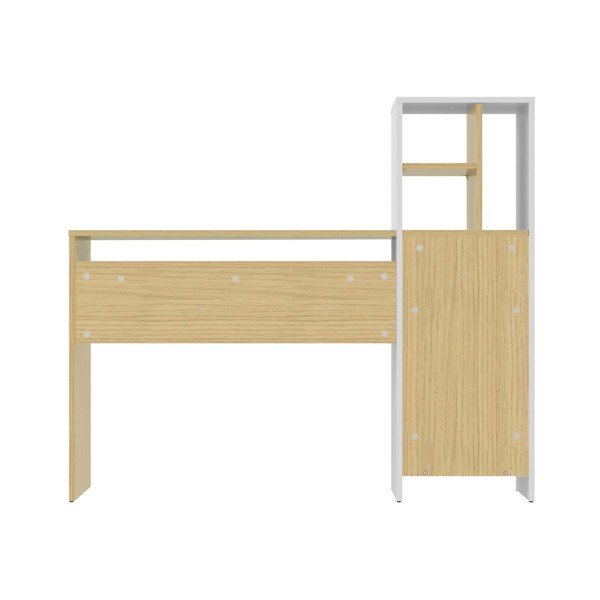 Biurko z blatem w dekorze dębu 130x50 cm Mitch – TemaHome-image-2