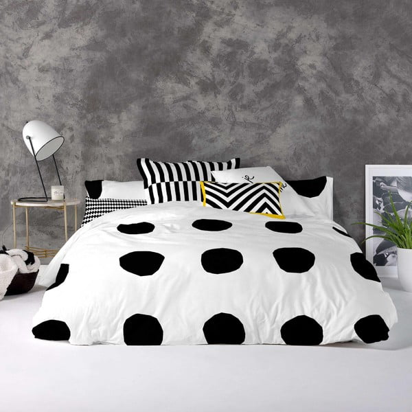 Bawełniana poszwa na kołdrę Blanc Dot, 200x200 cm-image-1
