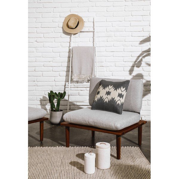 Szara poduszka odpowiednia na zewnątrz Fab Hab Miramar Gray, 42x42 cm-image-2